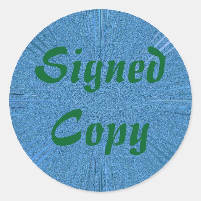 Signed Copy - Round Stickers (#8) (Front)