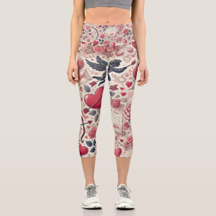 Signed with a Rose Capri Leggings