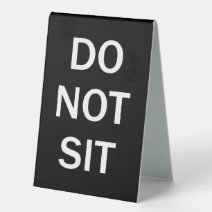 Signes De Bureau De Style De Tente De Ne Pas Asseo