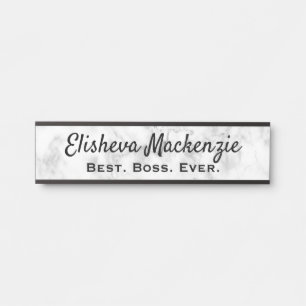 Signes de porte Nom du bureau Plaque Boss Cadeau