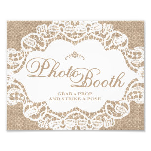 Signes mariages - Burlap & Lace - Photo Booth -