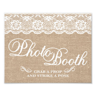 Signes mariages - Burlap & Lace - Photo Booth -