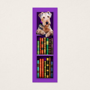 Signet Airedale Terrier violet