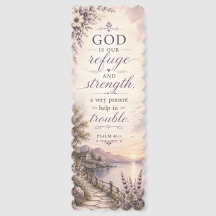 Signet biblique verni Psaume 46:1 Refuge
