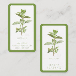 SIGNET d'affaires OREGANO - Carte verte 3,5 x 2