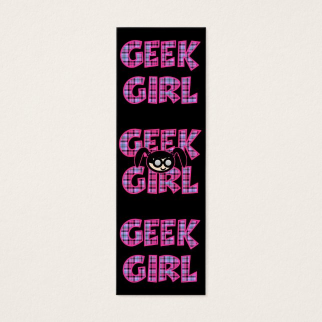 Signet de conception de fille Geek plaid (Devant)