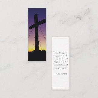 Signet de prière de la mini carte religieuse chrét