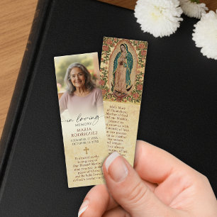 Signet de prière photo Guadalupe Memorial catholiq