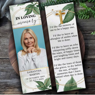 Signet funéraire commémoratif minimaliste