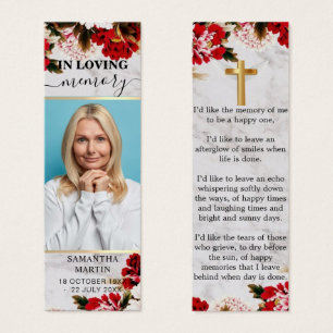 Signet funéraire moderne Chic Floral