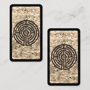 SIGNET LABYRINTH V - Carte 3.5x2 / Noir