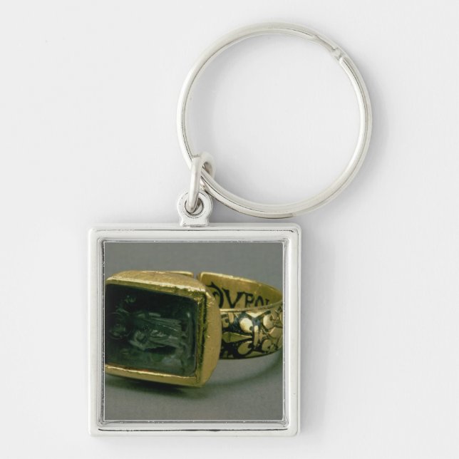 Signet ring of King Louis IX of France (St. Louis) Keychain (Front)