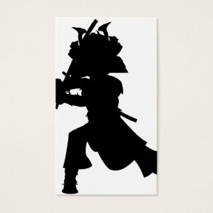 Signet samouraï de silhouette