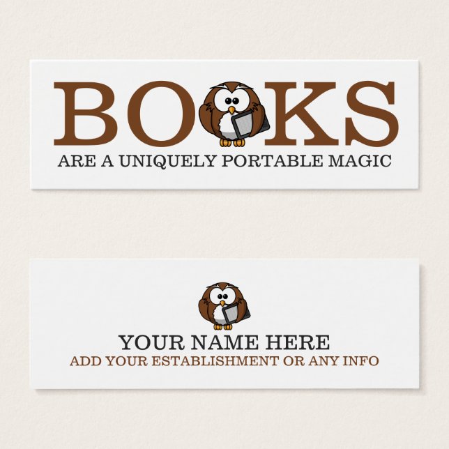 Signet unique de hibou (Devant & derrière)