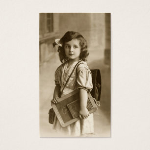 Signet vintage de fille d'école