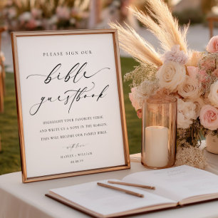 Signez notre livre d'or de mariage de la Bible