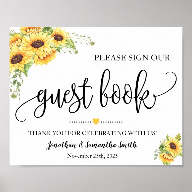 Signez notre livre d'or shower de mariage tourneso (Devant)