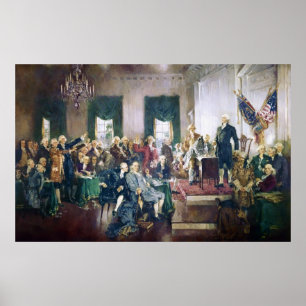 Signing of the Constitution by Howard C. Christy Poster