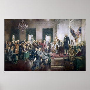 Signing of the Constitution by Howard C. Christy Poster