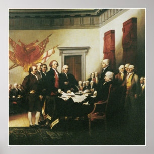 SIGNING OF THE DECLARATION OF INDEPENDENCE POSTER