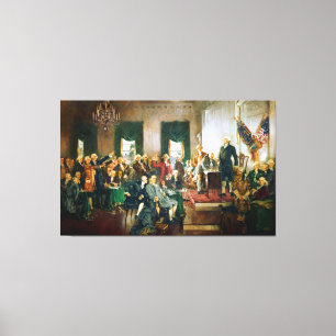 Signing of the USA Declaration of Independence Canvas Print
