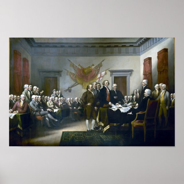 Signing The Declaration Of Independance Poster (Front)