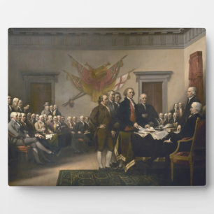 Signing the Declaration of Independence, July 4th Plaque