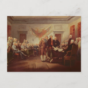 Signing the Declaration of Independence Postcard