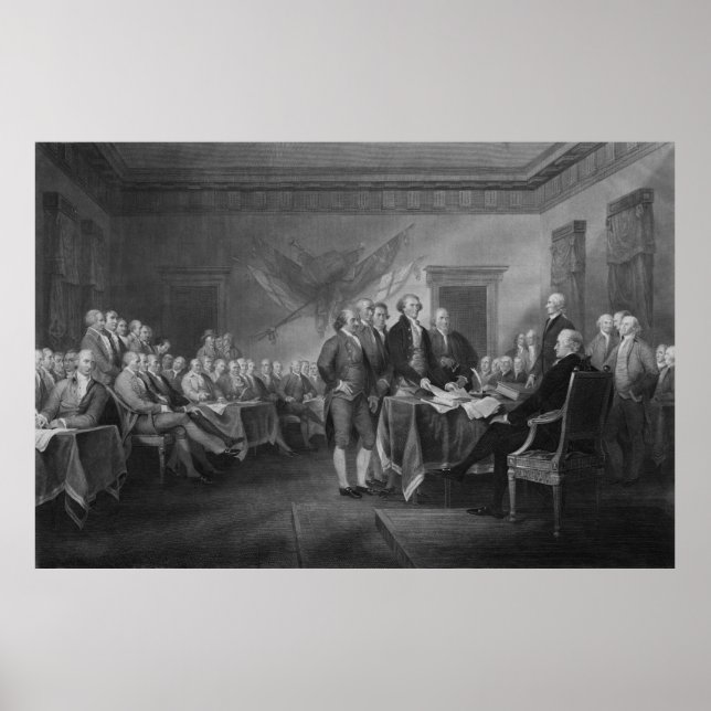 Signing The Declaration of Independence Poster (Front)