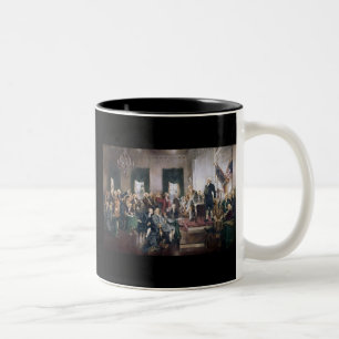 Signing the US Constitution by Christy Two-Tone Coffee Mug