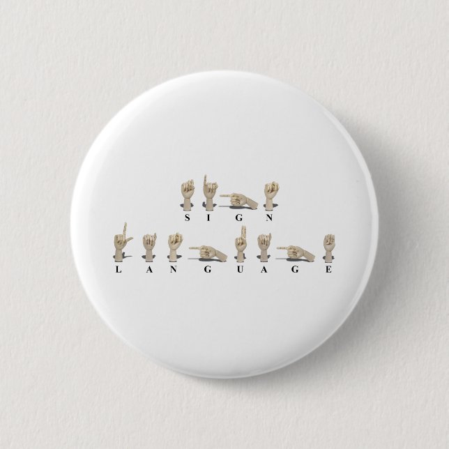 SignLanguageAmeslan062511 2 Inch Round Button (Front)