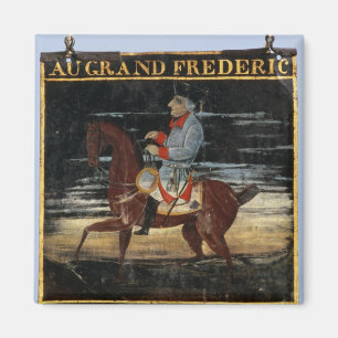 Signpost with Frederick the Great on Horseback Magnet