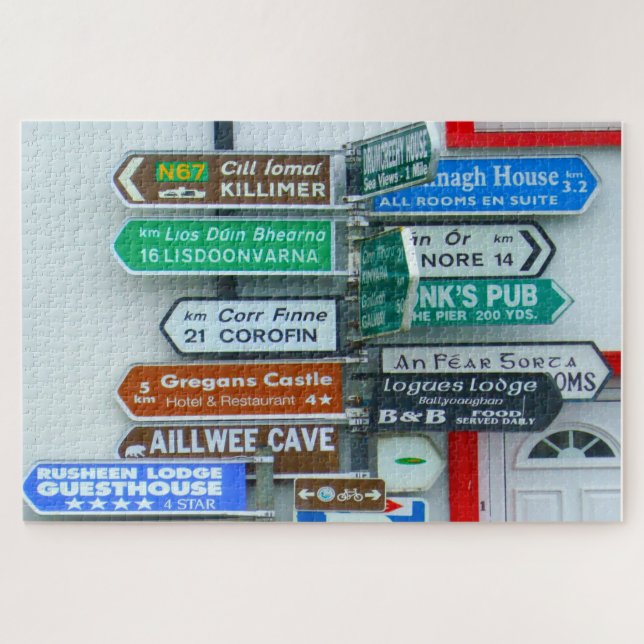 Signposts in Ireland Jigsaw Puzzle (Horizontal)