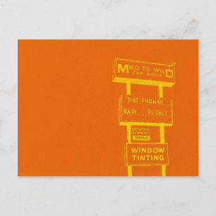 Signs Around Town Postcard