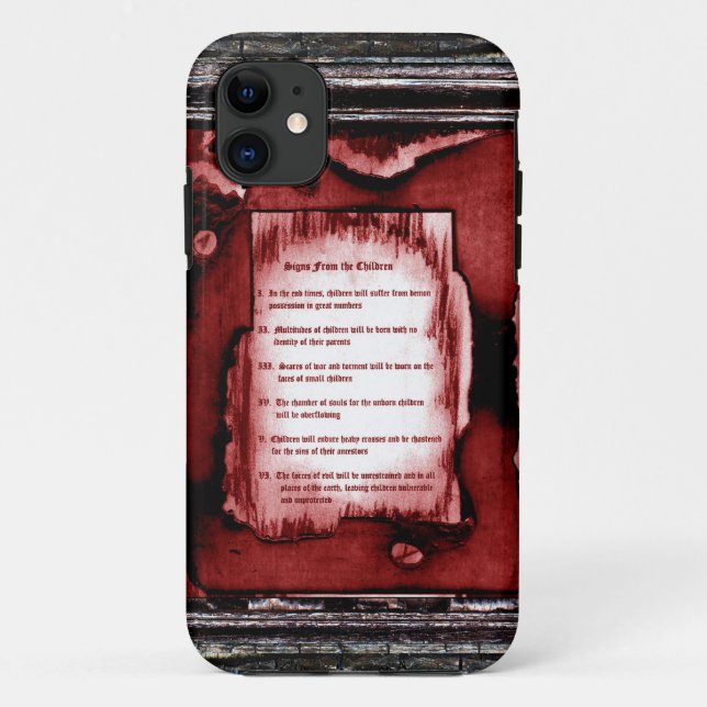 Signs From The Children Case-Mate iPhone Case (Back)