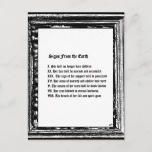 Signs From The Earth Postcard