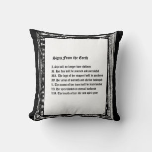 Signs From The Earth Throw Pillow