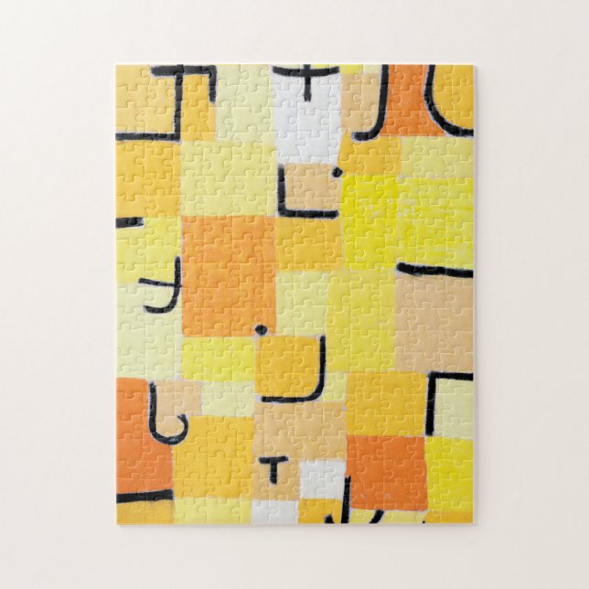 Signs in Yellow, Paul Klee Jigsaw Puzzle (Vertical)