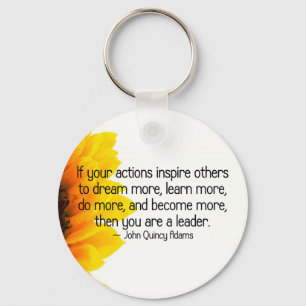 Signs of a true leader keychain