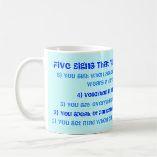 Signs of a Volleyball Player Mug