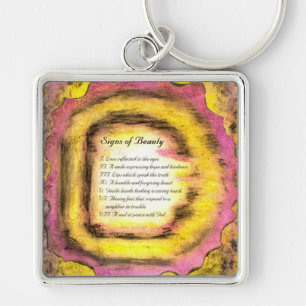 Signs of Beauty Keychain