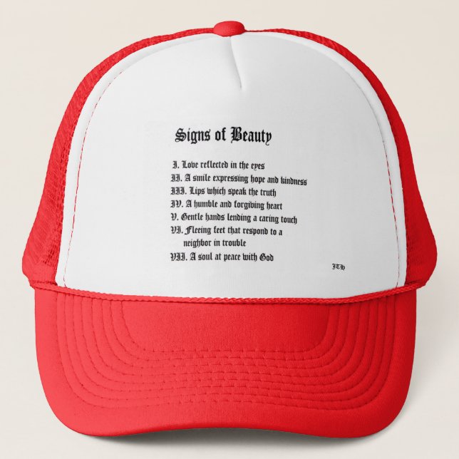 Signs of Beauty Trucker Hat (Front)