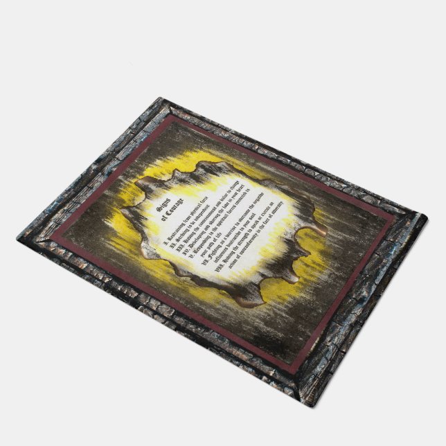 Signs of Courage Doormat (Angled)