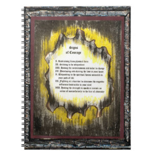 Signs of Courage Notebook