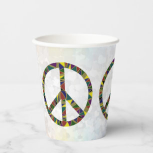 Signs of peace cardboard paper cups