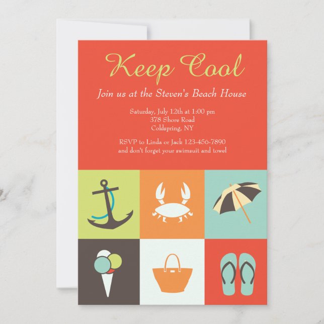 Signs of Summer Invitation (Front)