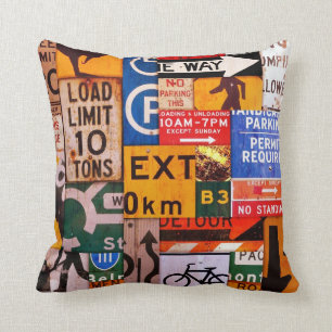 Signs Throw Pillow