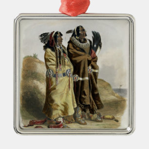 Sih-Chida and Mahchsi-Karehde, Mandan Indians, pla Metal Ornament