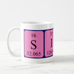 Siham periodic table name mug