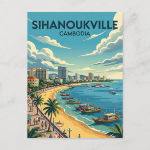 Sihanoukville Cambodia Postcard